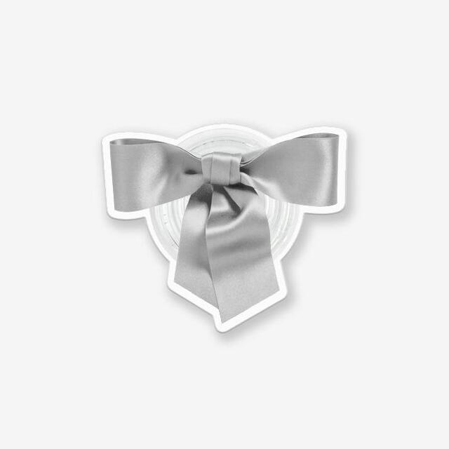 Cute ribbon 실버 아크릴 스마트톡(투명)