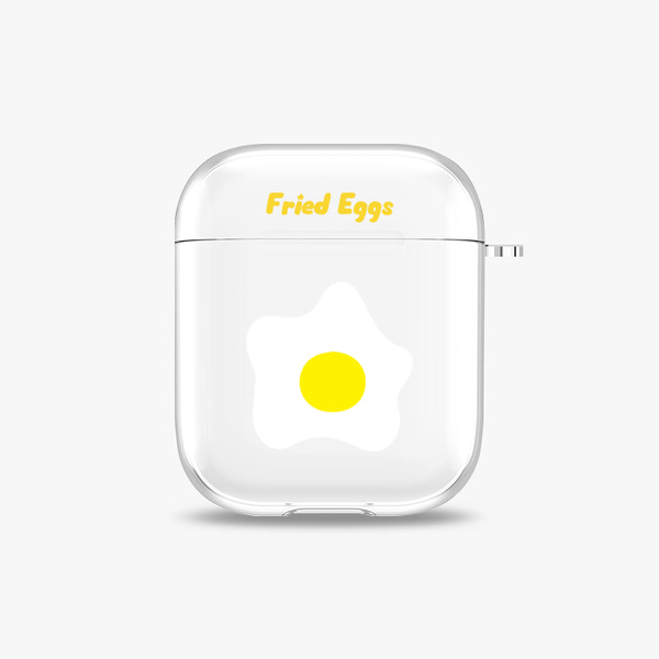 [에어팟 투명 하드케이스]달걀후라이
