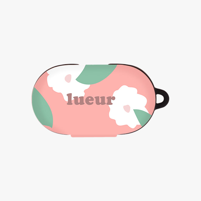 [버즈 케이스]lueur 레터링 핑크