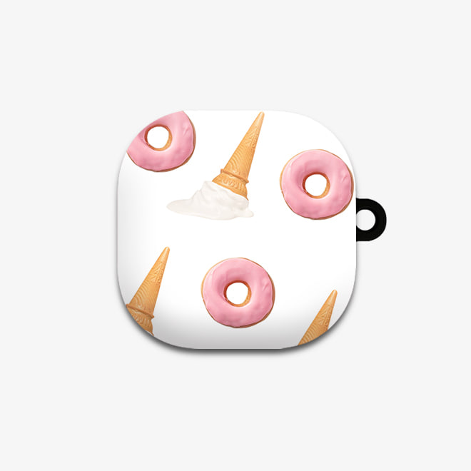 [버즈 라이브 케이스]패턴 도넛 앤 콘