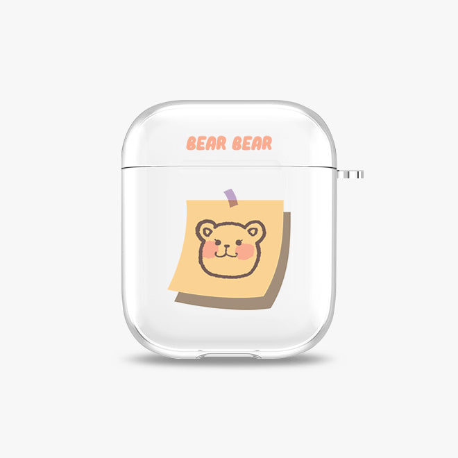 [에어팟 투명 하드케이스]BEAR BEAR