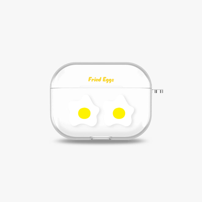[에어팟 프로/3세대 투명 하드케이스]달걀후라이