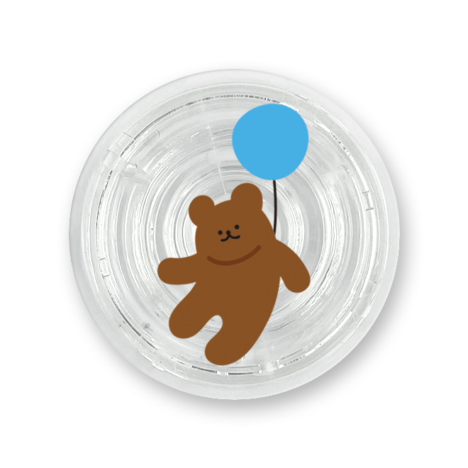 Balloon bear 블루 투명 스마트톡