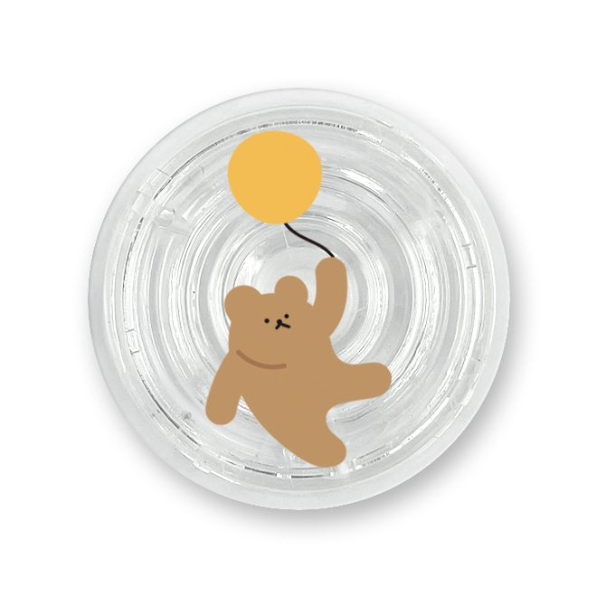Balloon bear 옐로우 투명 스마트톡