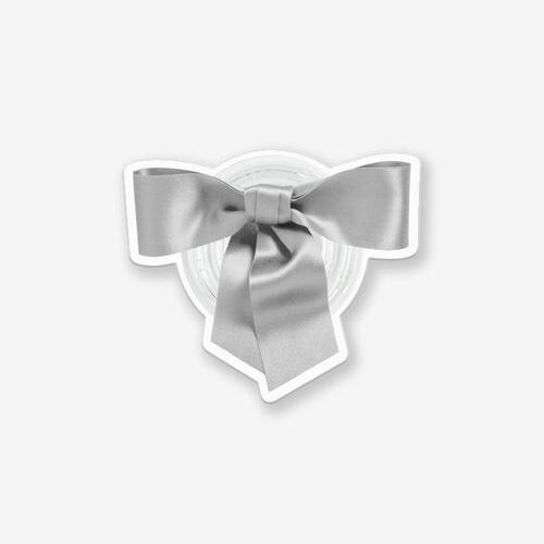Cute ribbon 실버 아크릴 스마트톡(투명)
