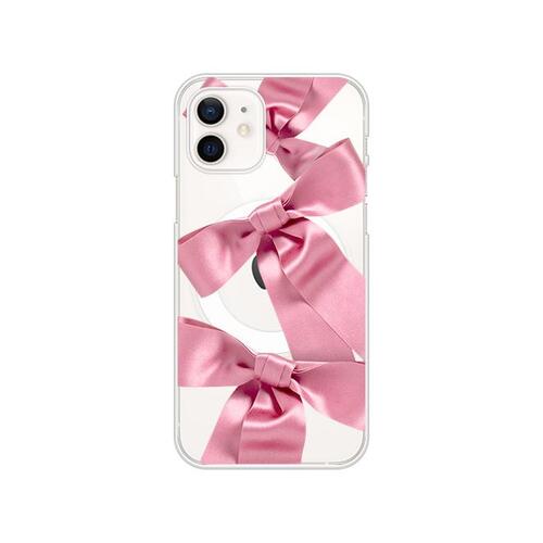 [맥세이프 젤하드]Cute ribbon 핑크 케이스
